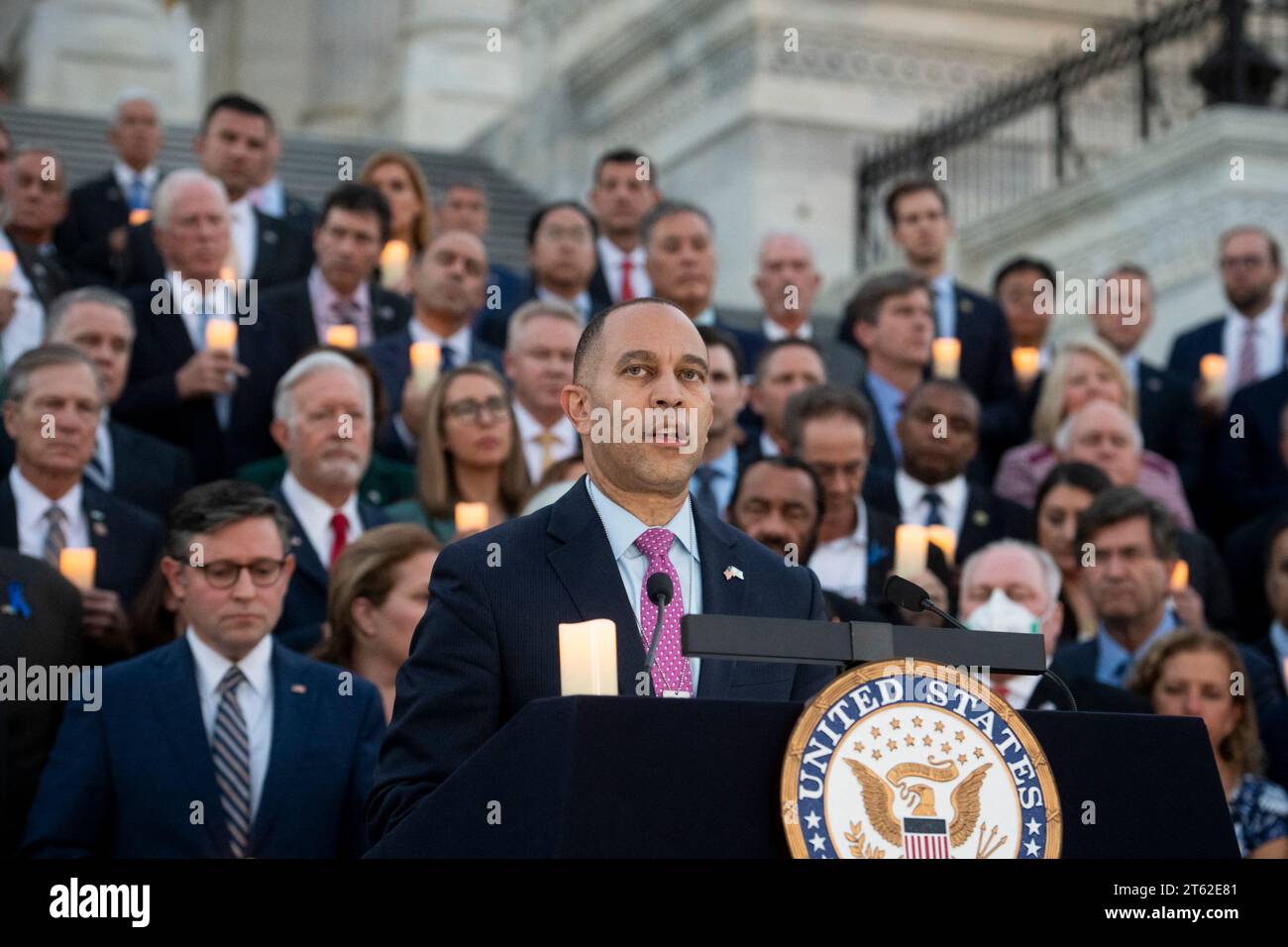 https://c8.alamy.com/comp/2T62E81/washington-united-states-07th-nov-2023-united-states-house-minority-leader-hakeem-jeffries-democrat-of-new-york-offers-remarks-as-congressional-members-are-joined-by-family-members-of-israeli-victims-and-hamas-hostages-during-a-bipartisan-candlelight-vigil-at-the-us-capitol-in-washington-dc-usa-tuesday-november-7-2023-photo-by-rod-lamkeycnpabacapresscom-credit-abaca-pressalamy-live-news-2T62E81.jpg