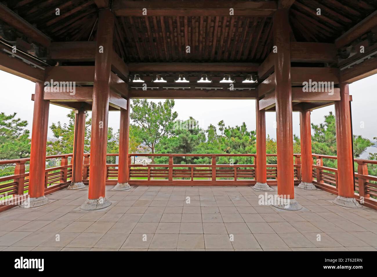 Architectural structure of Chinese style pavilion Stock Photo - Alamy