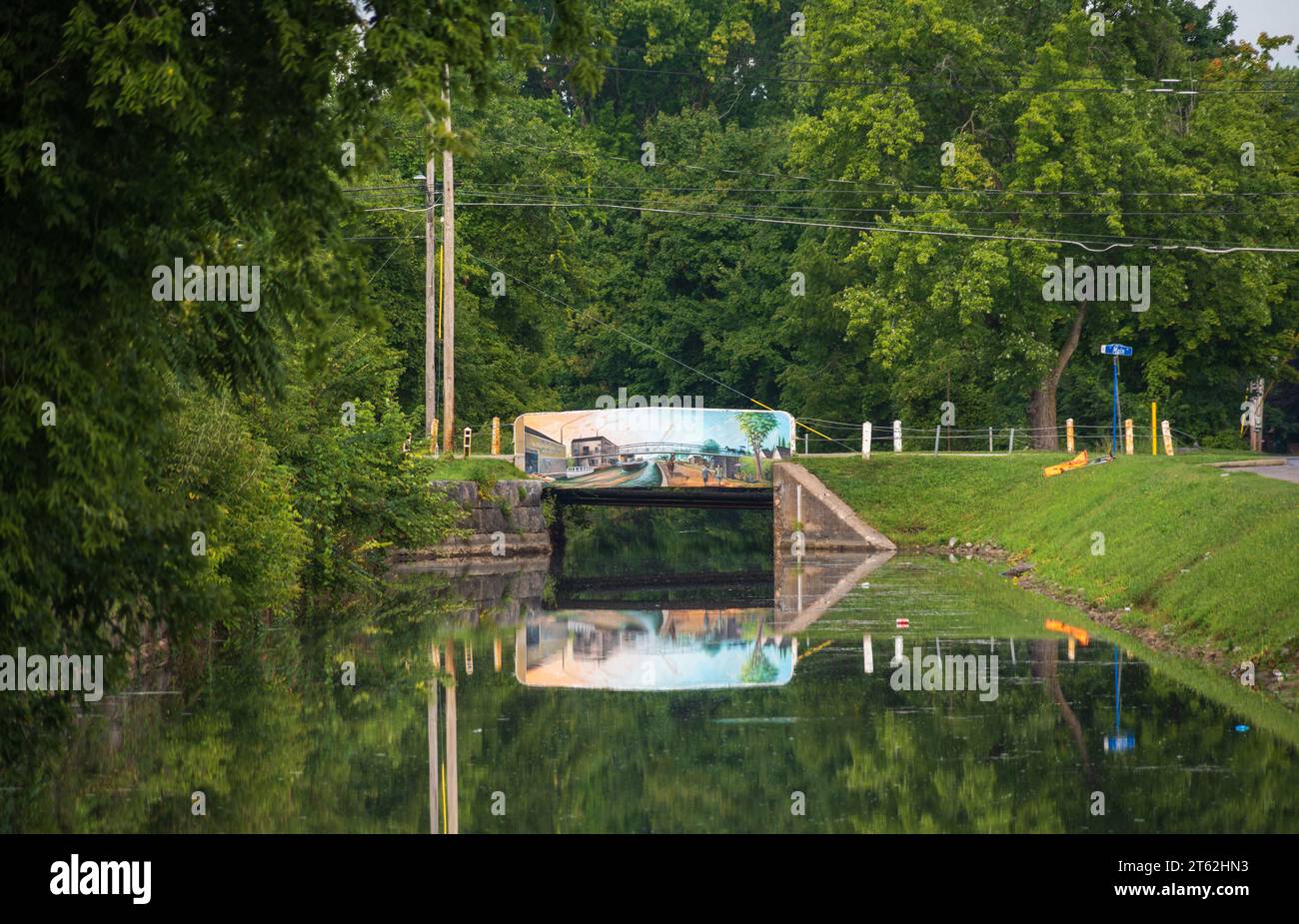 The Canastota New York Erie Canal Park Stock Photo Alamy