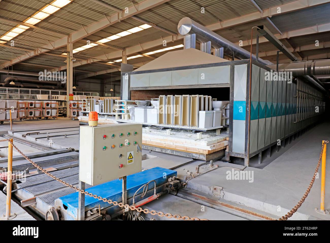 Ceramic sintering furnace Stock Photo Alamy