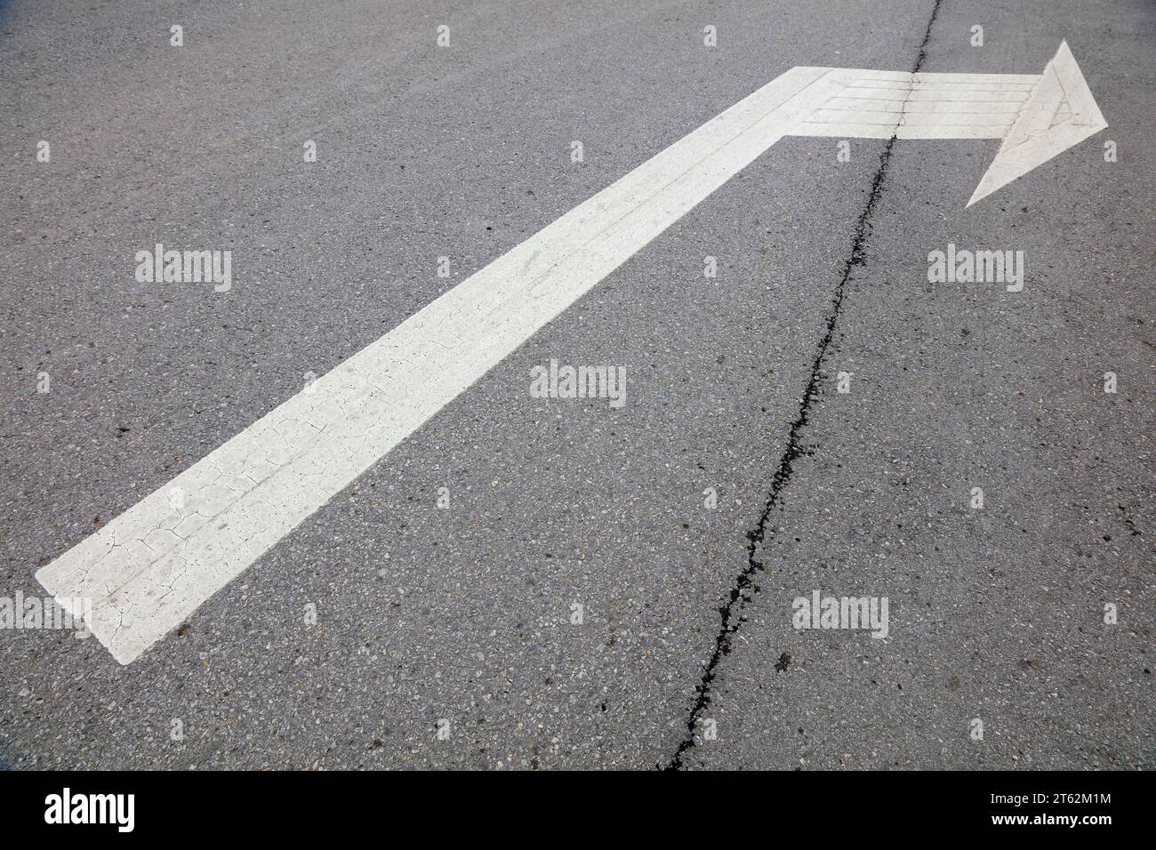 traffic sign line on the road Stock Photo - Alamy