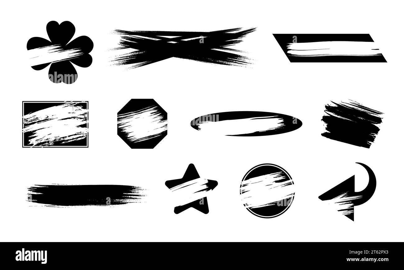 Instant scratch lottery ticket shapes set with scrape texture template