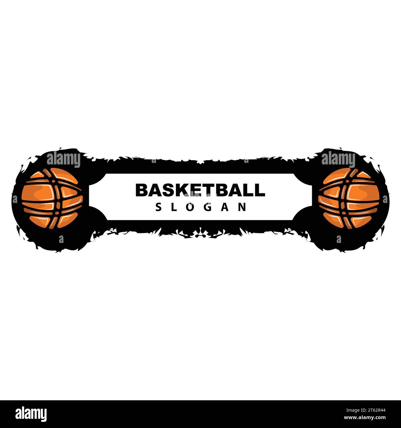 Sport Logo, Basketball Logo Vector, Simple Minimalist Design, Icon, Symbol, Illustration Stock Vector