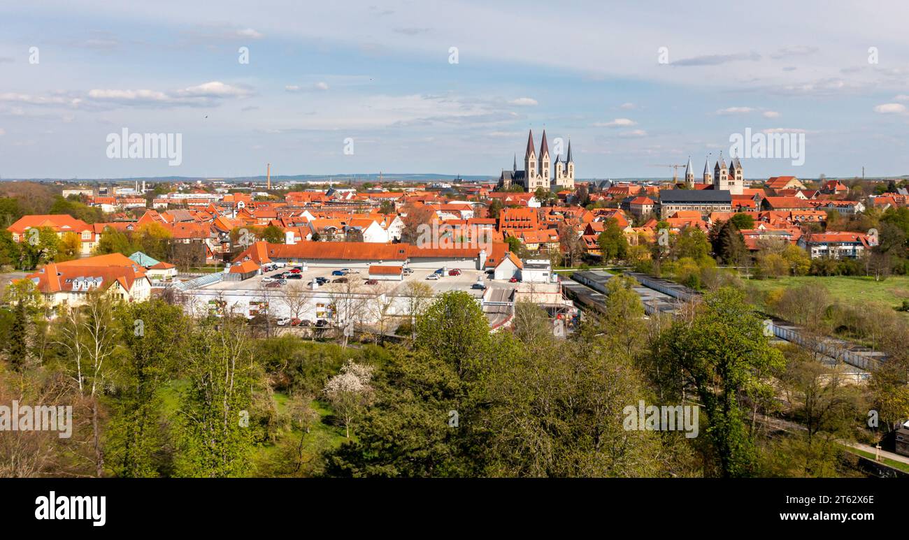 Luftbildaufnahmen Landkreis Harz Halberstadt Stock Photo