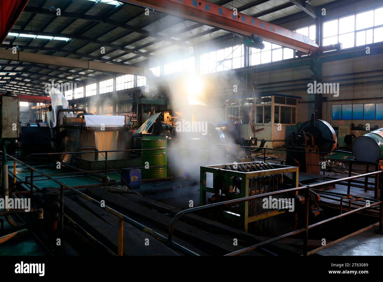 Iron and steel enterprise production Stock Photo Alamy