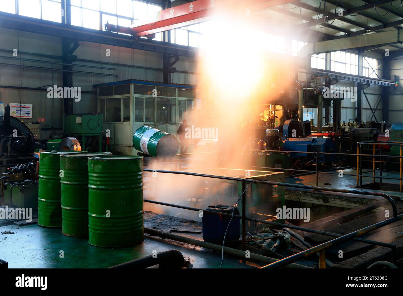 Iron and steel enterprise production Stock Photo Alamy