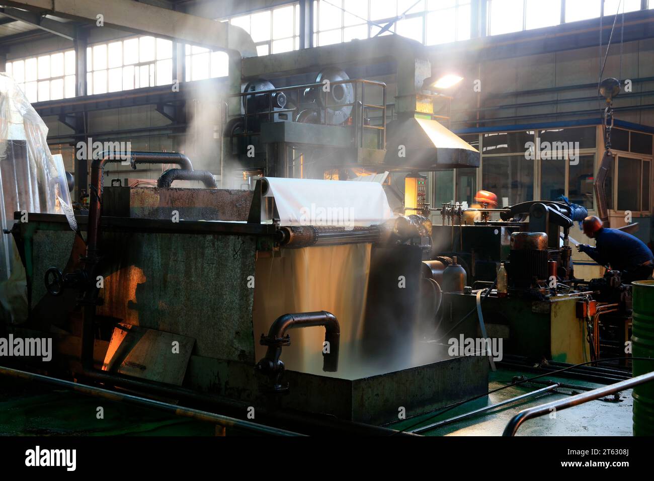 Iron and steel enterprise production Stock Photo Alamy