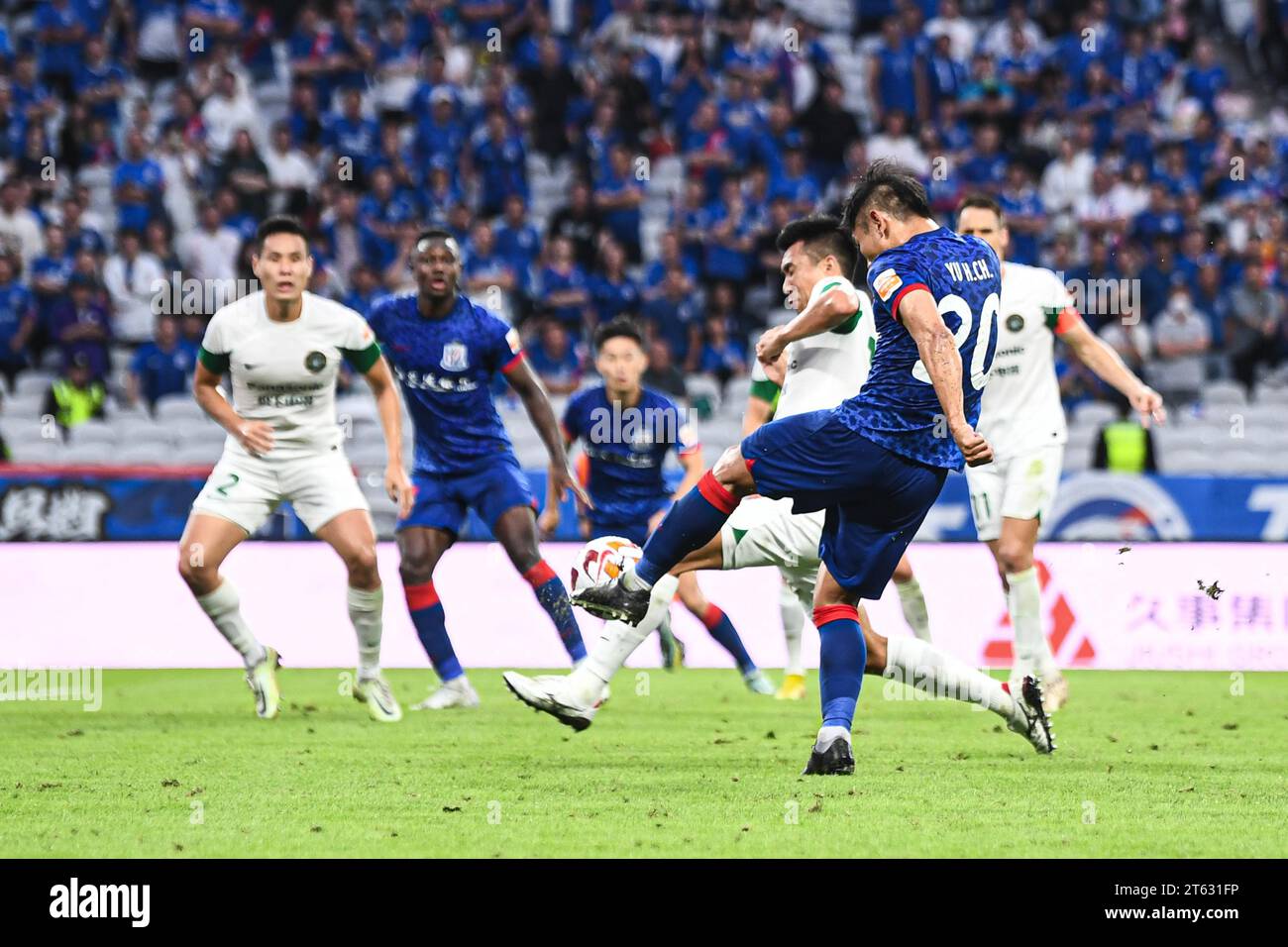 Zhejiang Professional Football Club defeated Shanghai Shenhua Football