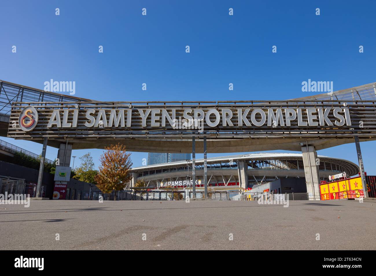 Entrance of Ali Sami Yen Sport Complex or Galatasaray Stadium. Istanbul
