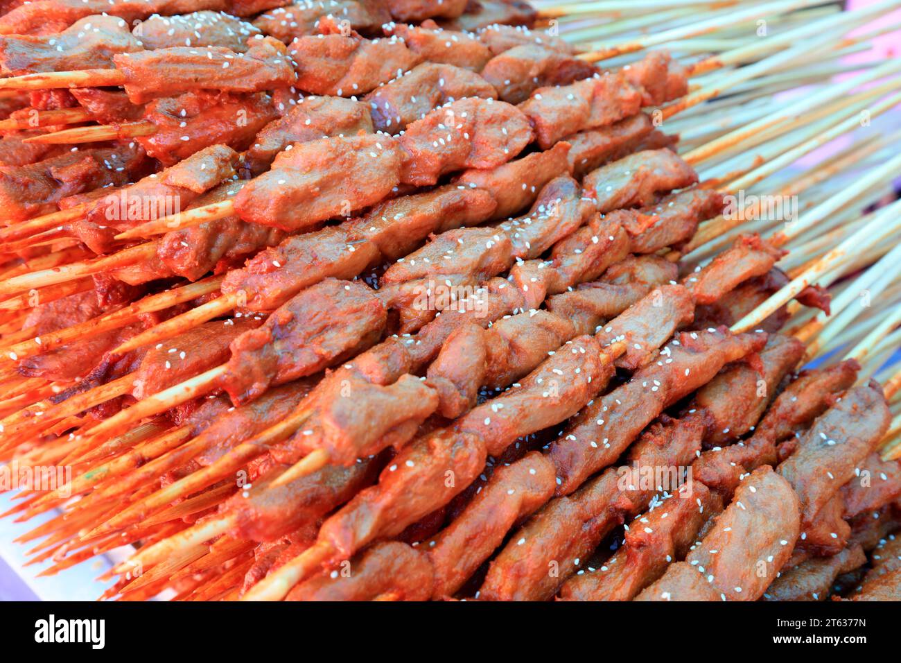 Chinese traditional food mutton string Stock Photo - Alamy