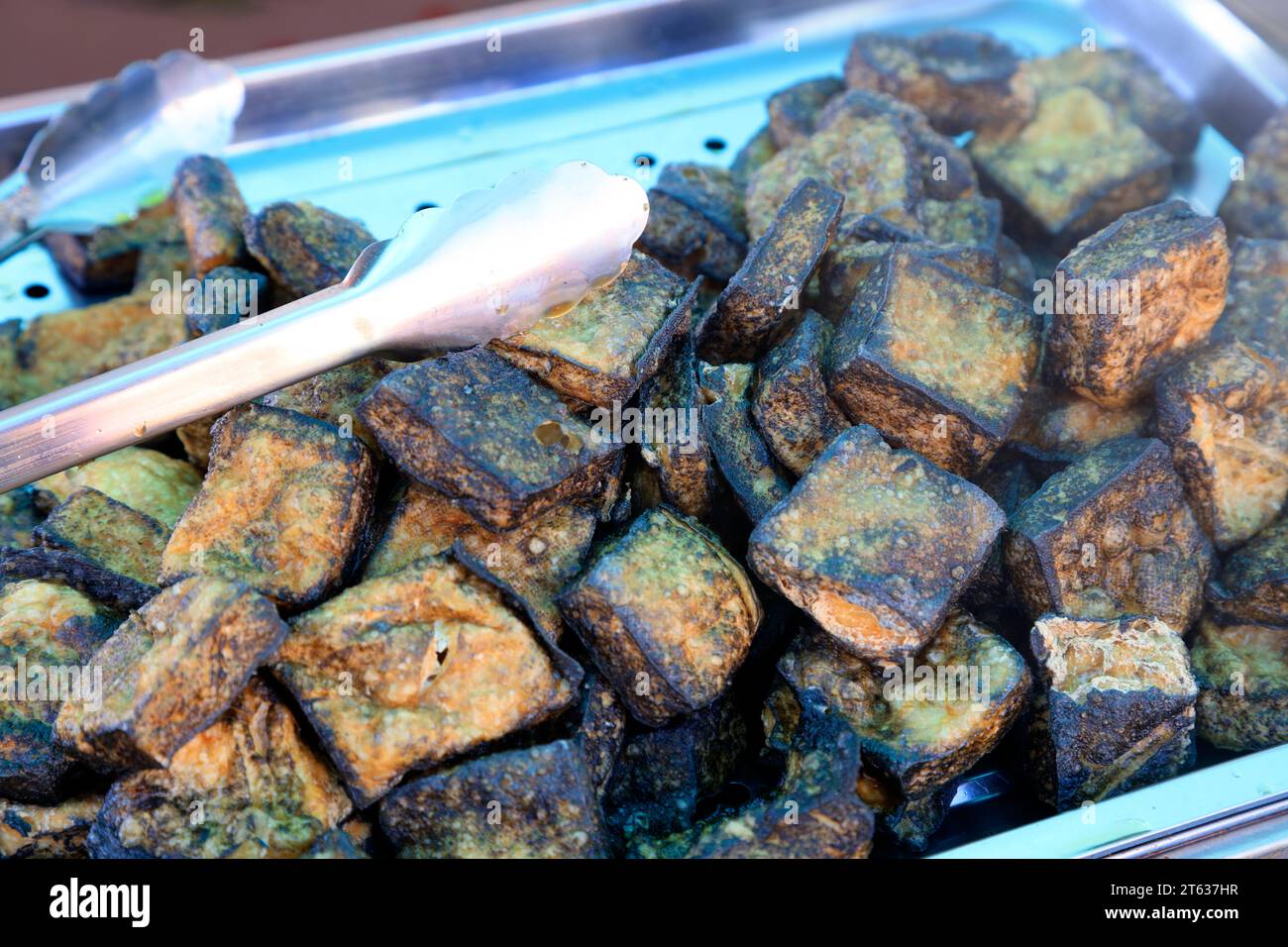 Chinese dishes fried tofu Stock Photo - Alamy
