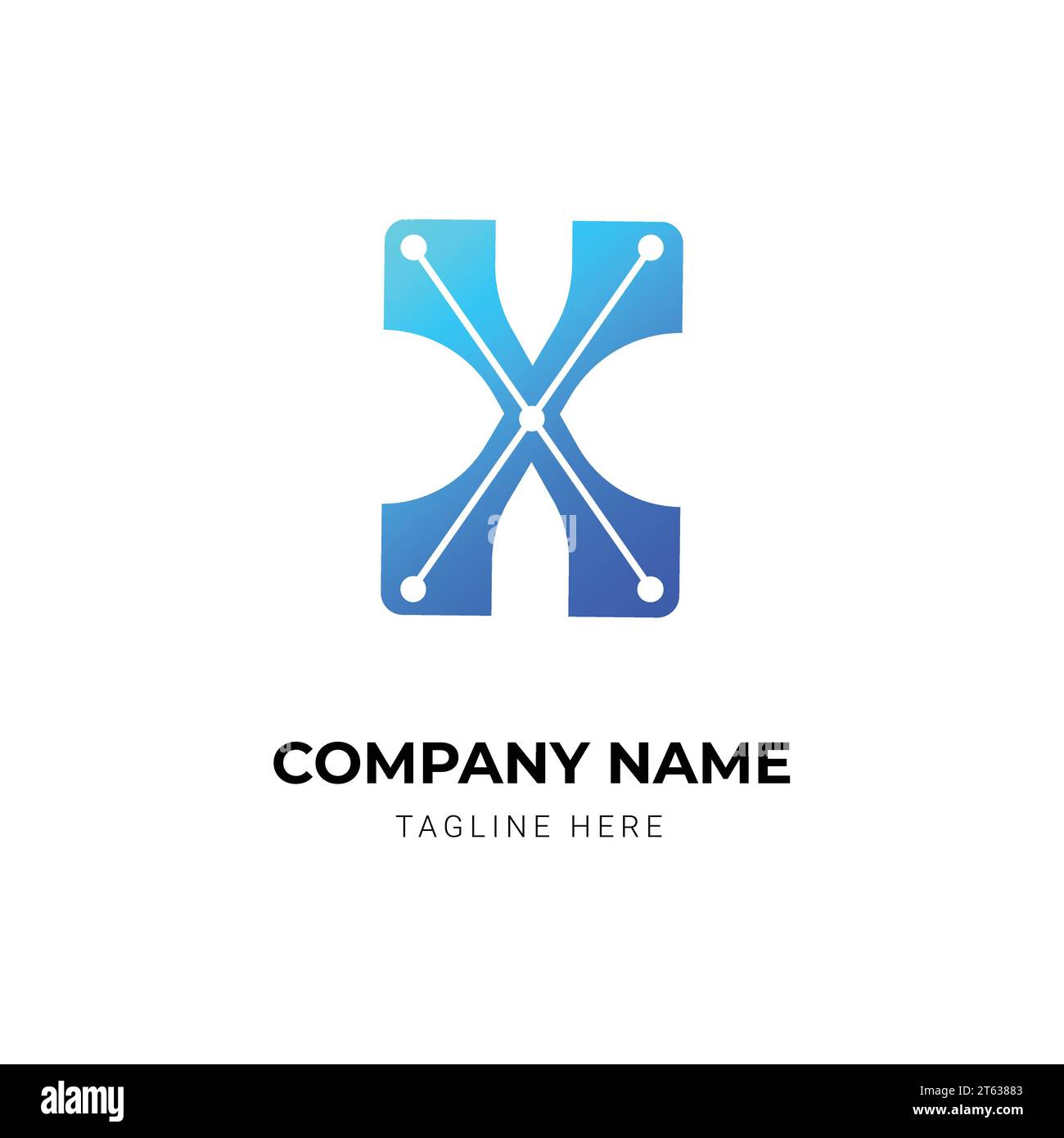 creative modern tech logo design template Stock Vector Image & Art - Alamy