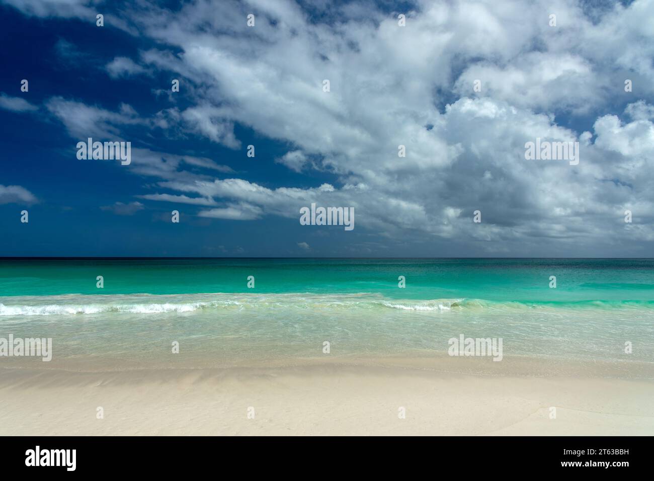 Perfect idyllic tropical beach, Anse Georgette in Praslin island, Seychelles Stock Photo