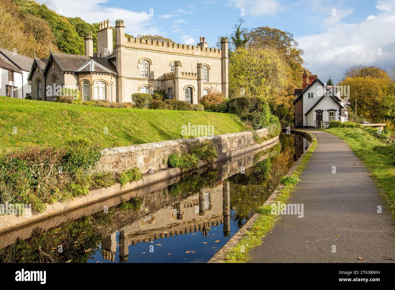 Castle House Llangollen North Wales, standing on the banks of the
