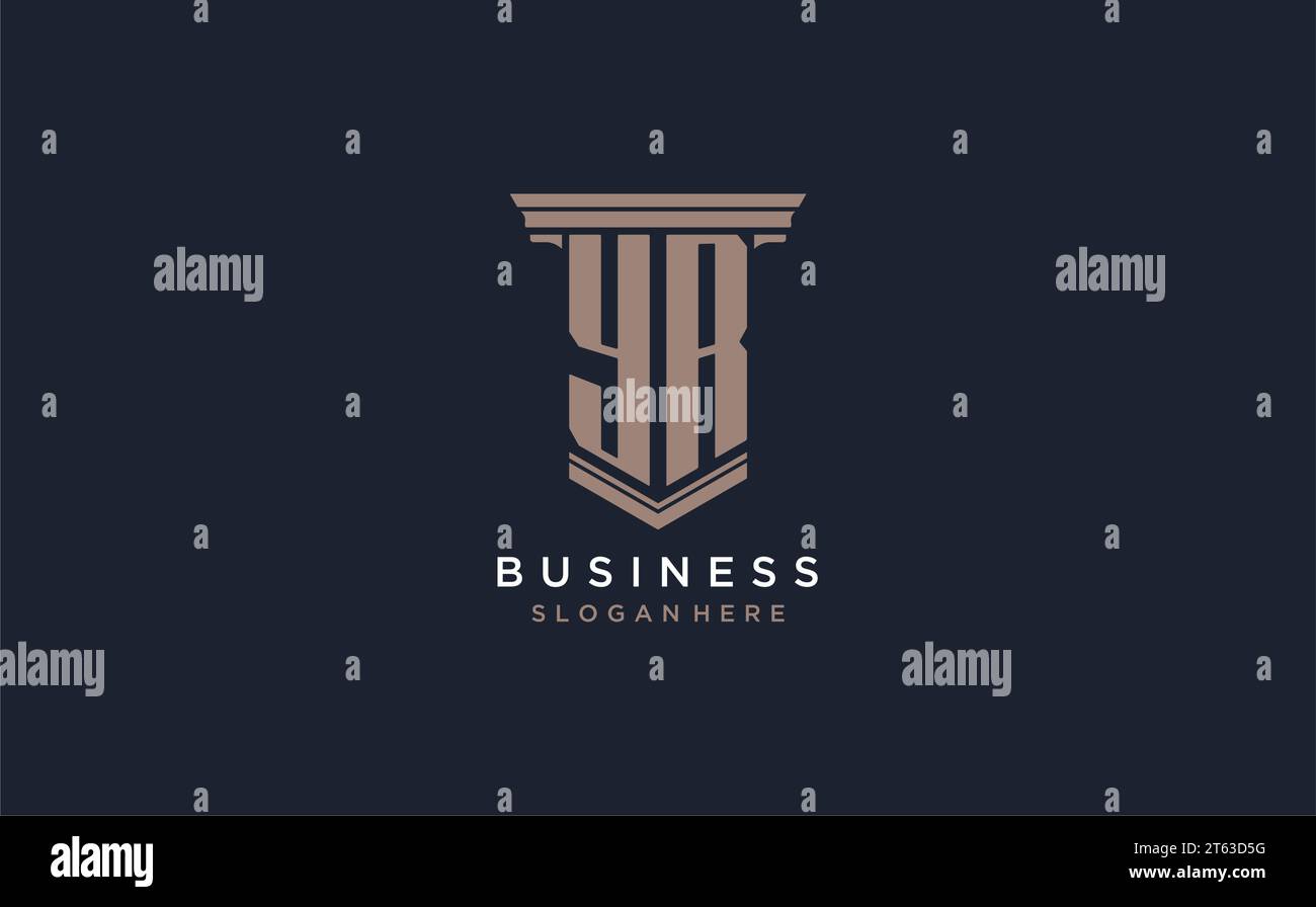 YR initial logo with pillar style, luxury law firm logo design ideas ...