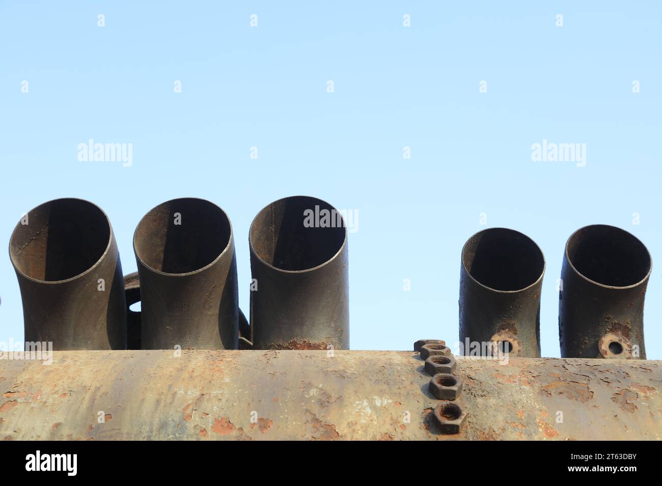Metal exhaust pipe Stock Photo Alamy