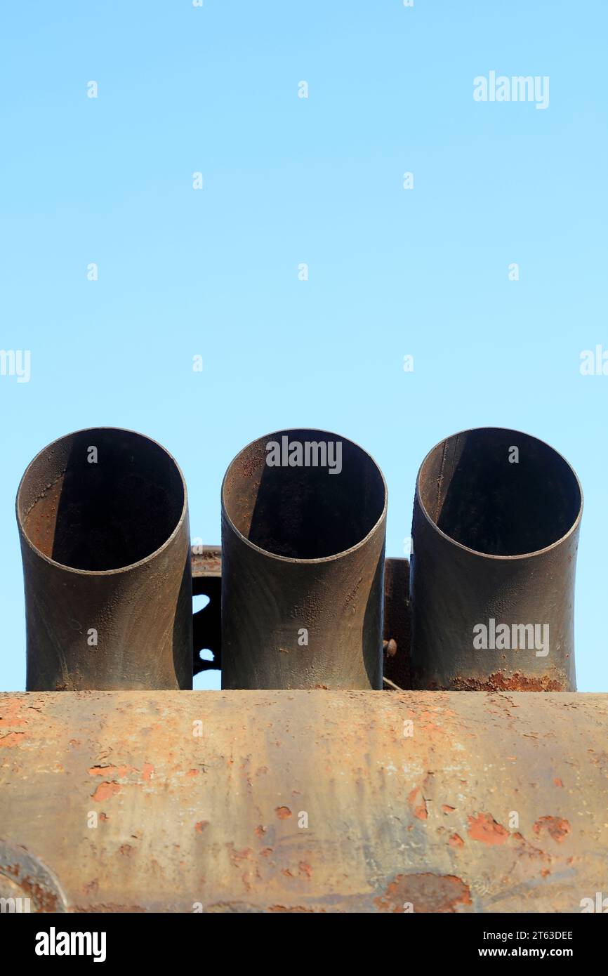 Metal exhaust pipe Stock Photo Alamy