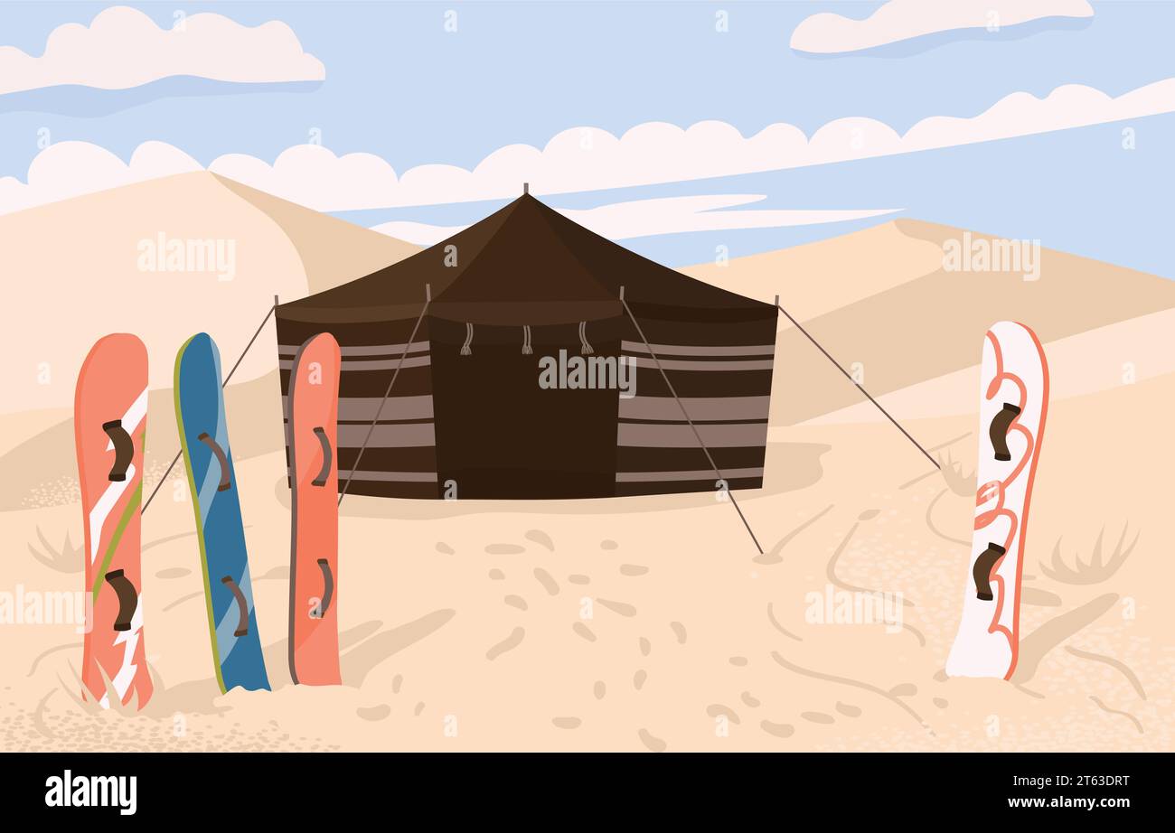 Sahara desert, morocco tent Stock Vector Images - Alamy