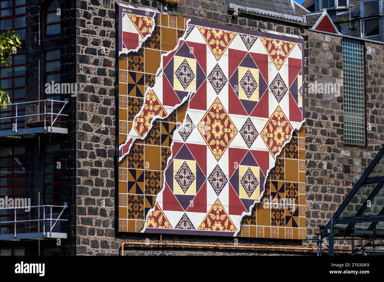 Wall mural referencing Portuguese azulejo ceramic tiles. by the ...