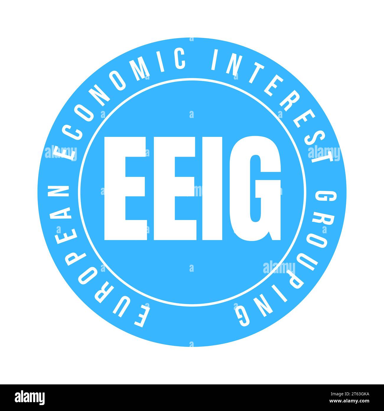 EEIG European economic interest grouping symbol icon Stock Photo