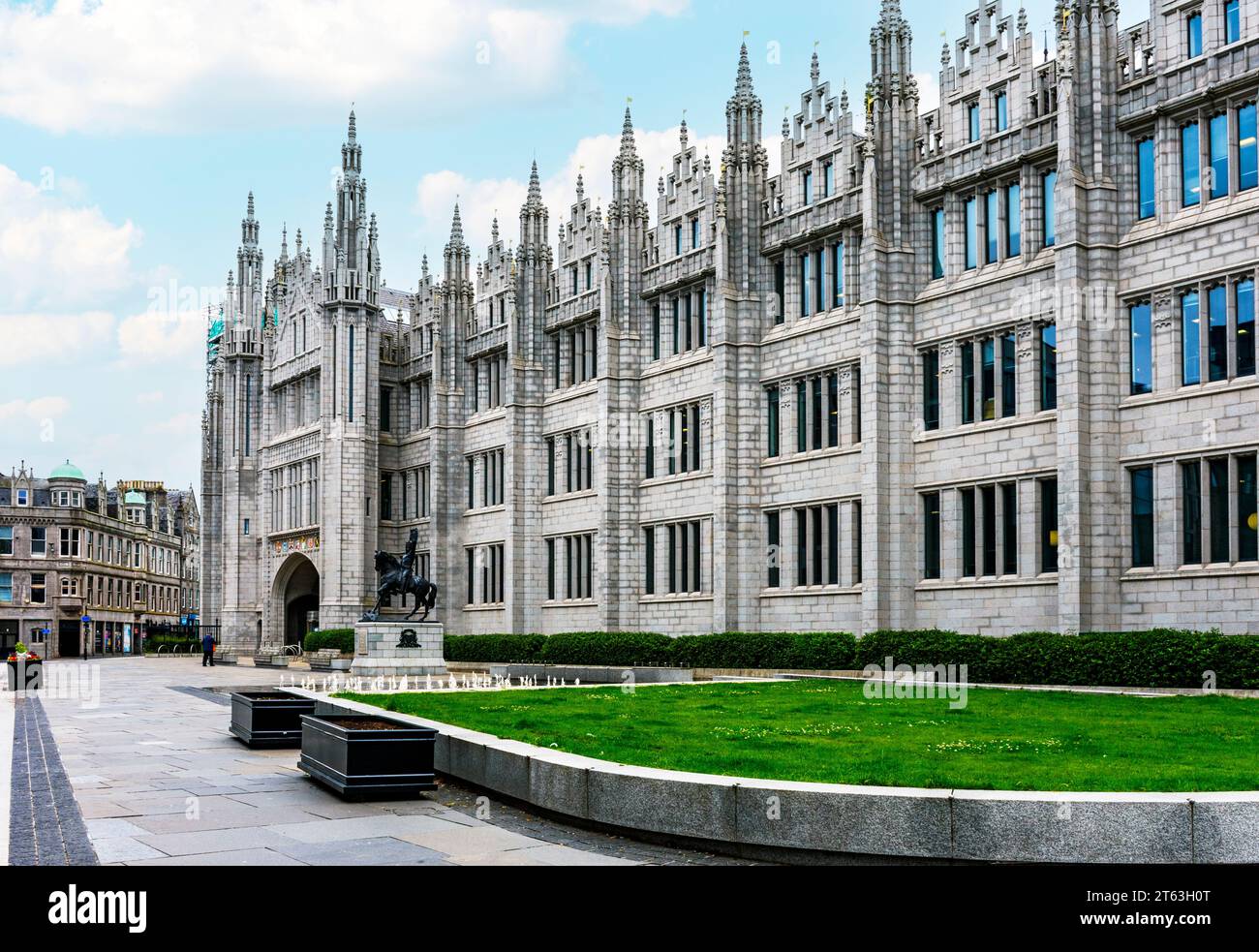 Marischal College building, Marischal Square, Aberdeen, Scotland, UK. Completed in early 1900s