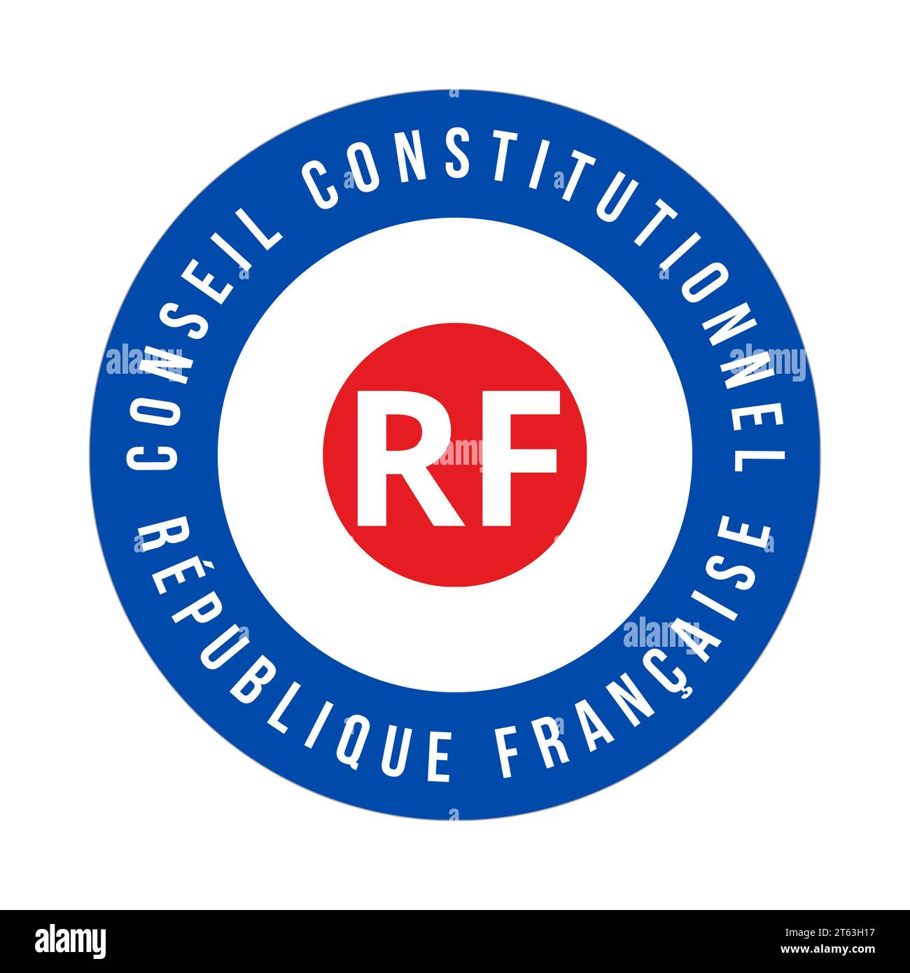 Constitutional council in France called conseil constitutionnel in French language Stock Photo