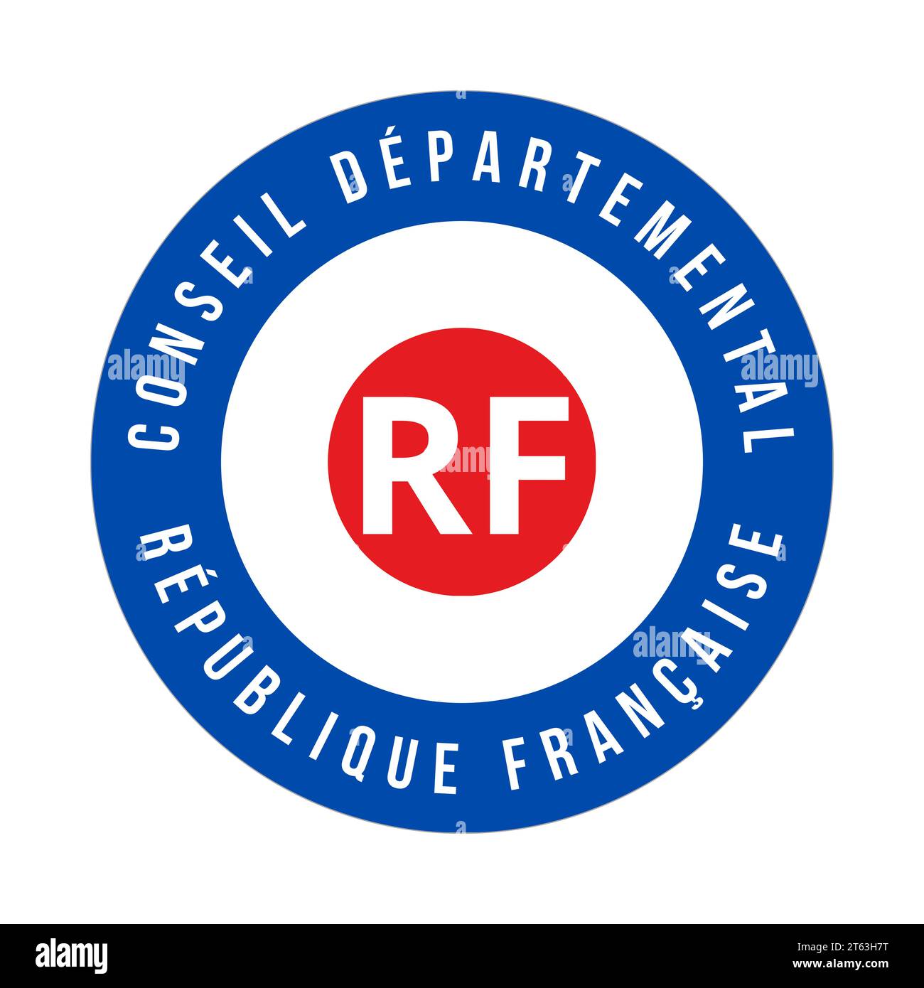 Departmental council in France symbol icon called conseil departemental
