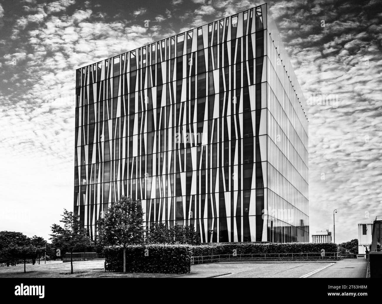 The Sir Duncan Rice Library building, Aberdeen University, Scotland, UK.  Architect: Schmidt Hammer Lassen, 2011. Stock Photo