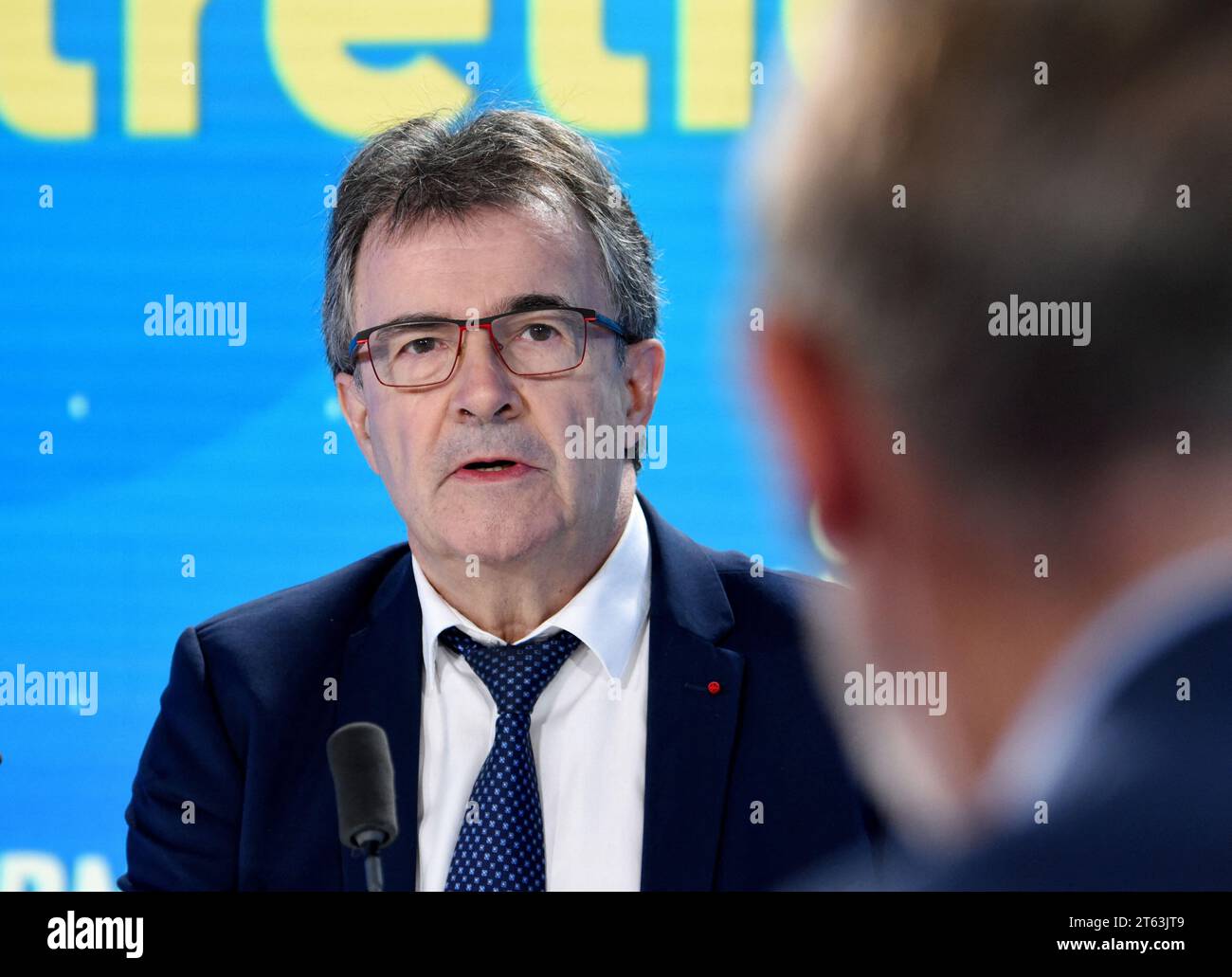 Paris, France. 08th Nov, 2023. Credit Agricole's CEO Philippe Brassac