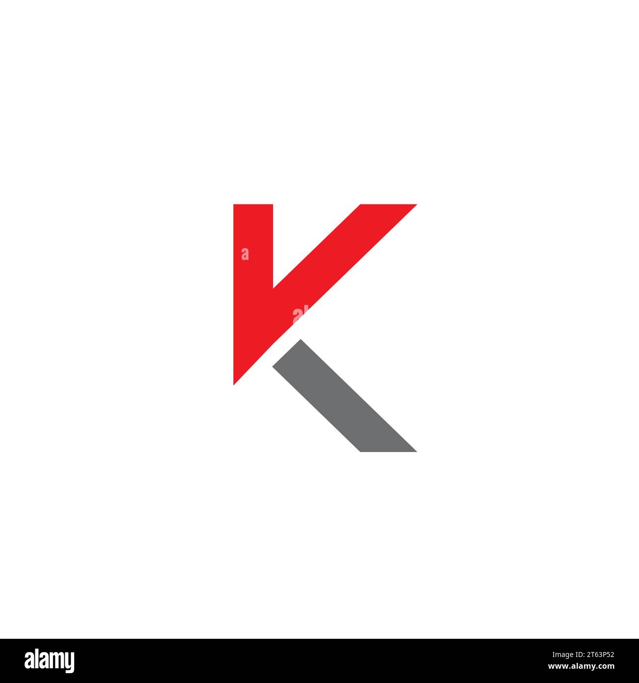 K Logo Simple and Clean Design Stock Vector