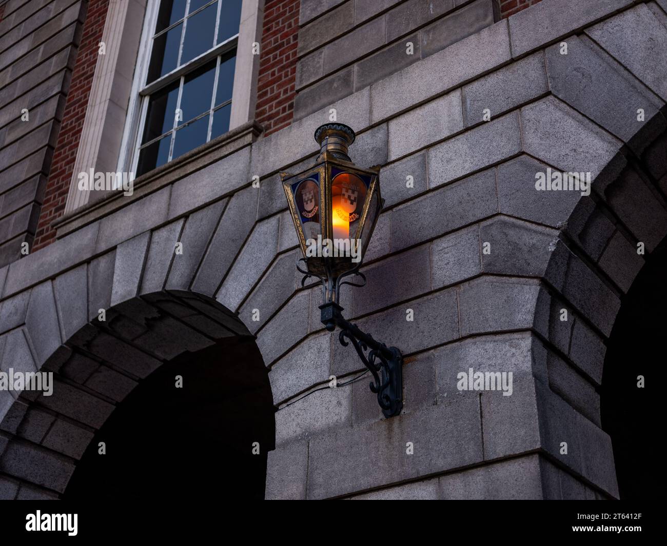 Dublin Castle at dusk. Dublin city, Ireland. Stock Photo