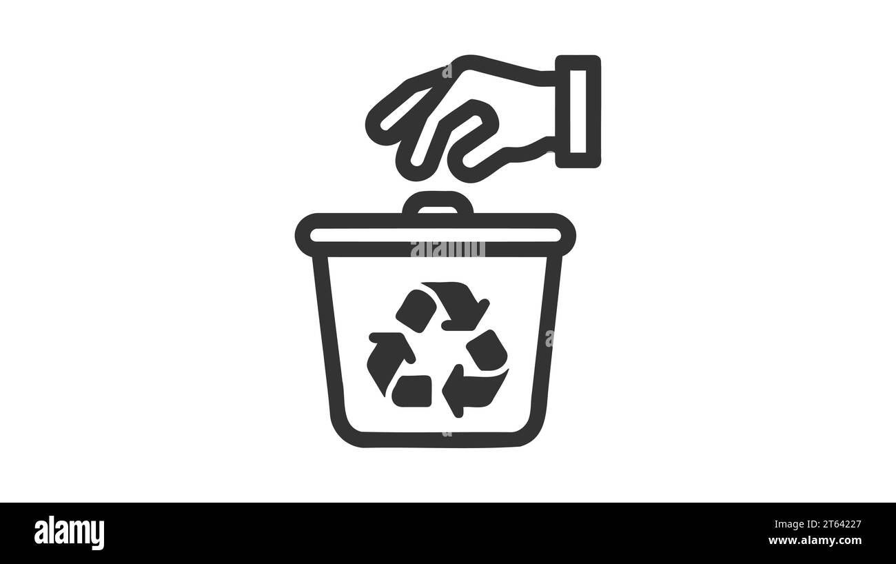 Recycle bin icon. Trash Can icon vector illustration Stock Vector Image ...