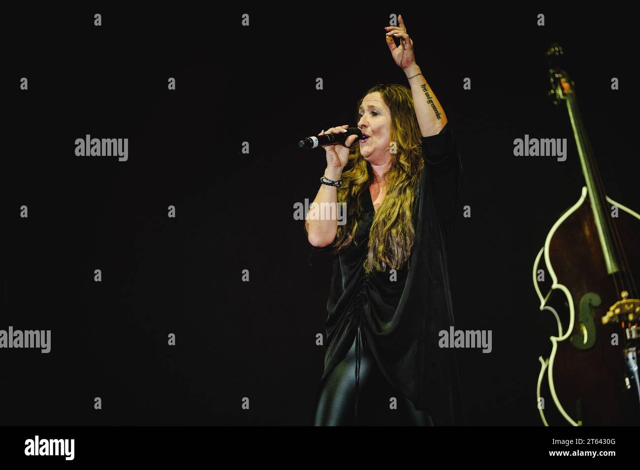 Zürich, Switzerland. 28th, October 2023. The German schlager singer Daniela Alfinito performs a live concert during Die Grosse Schlagerparty 2023 at Hallenstadion in Zürich. (Photo credit: Gonzales Photo - Tilman Jentzsch). Stock Photo