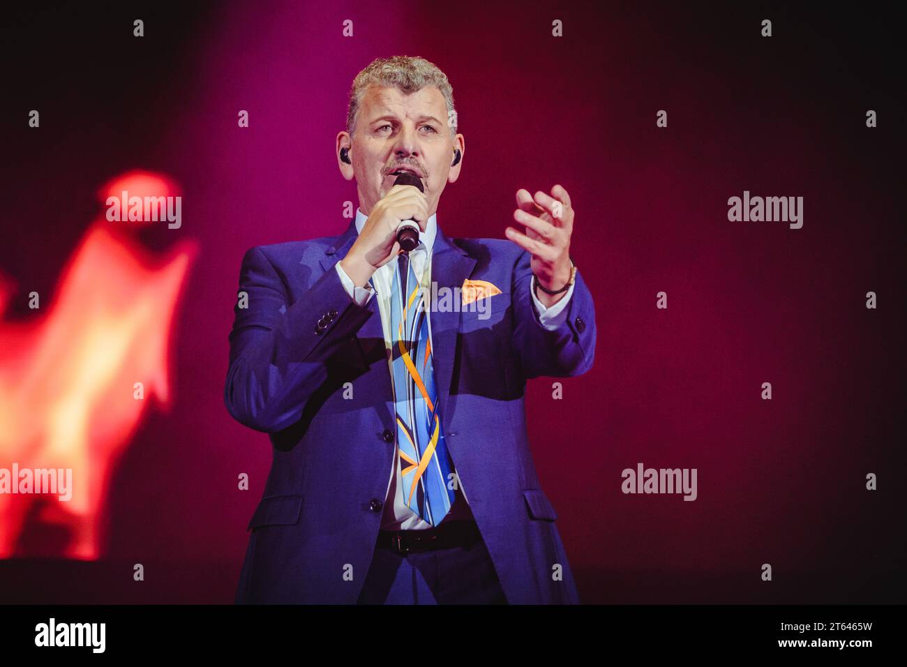 Zürich, Switzerland. 28th, October 2023. The Argentine-Tyrolean schlager singer Semino Rossi performs a live concert during Die Grosse Schlagerparty 2023 at Hallenstadion in Zürich. (Photo credit: Gonzales Photo - Tilman Jentzsch). Stock Photo