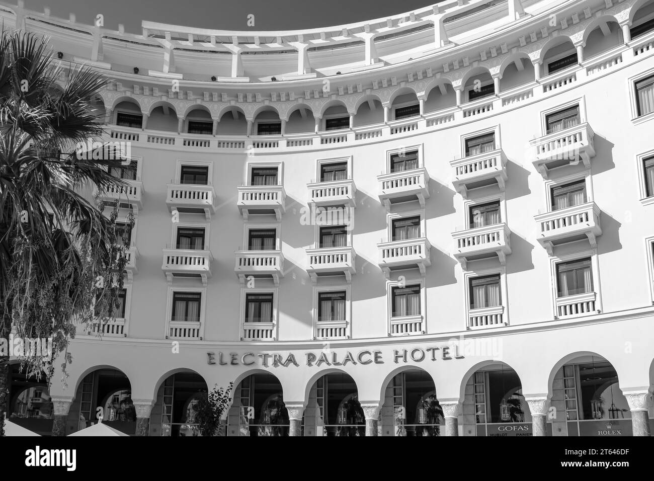 Thessaloniki, Greece September 22, 2023 View of the luxury hotel Electra Palace in the