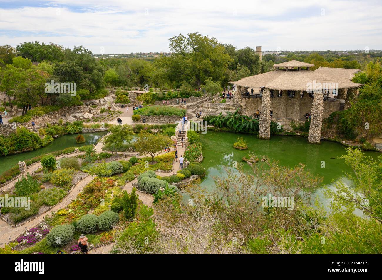 San Antonio, Texas, USA - October 8, 2023: Japanese Tea Garden in San Antonio. Texas, USA Stock Photo