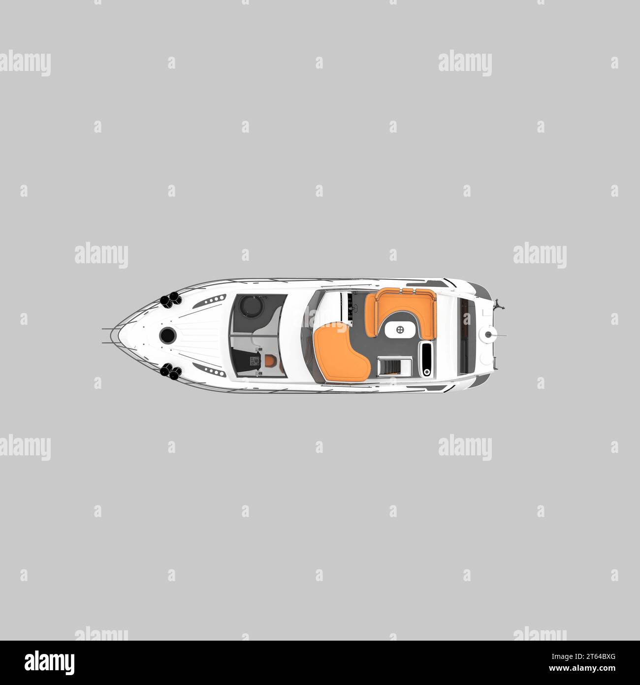 3d render of speed boat Stock Photo