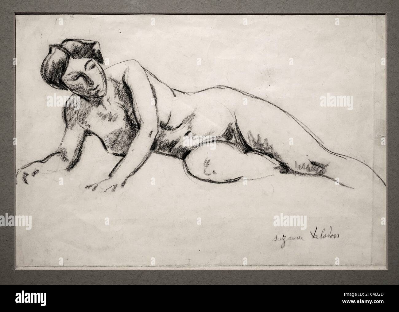 Nu feminin - disegno su carta - Suzanne Valadon - 1920 - collezione privata Stock Photo