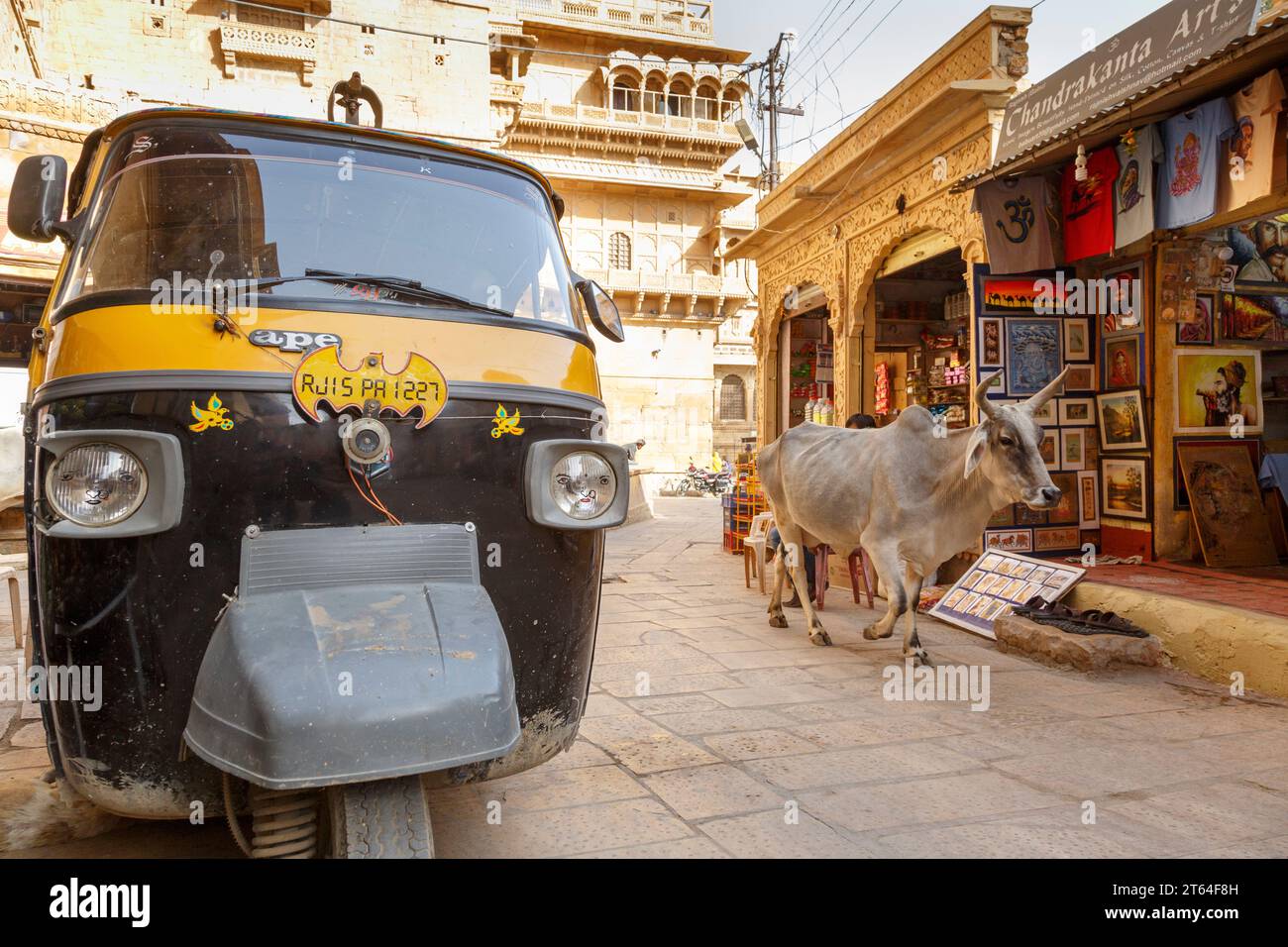 Strassenszene, Jaisalmer, Rajasthan, Indien Stock Photo