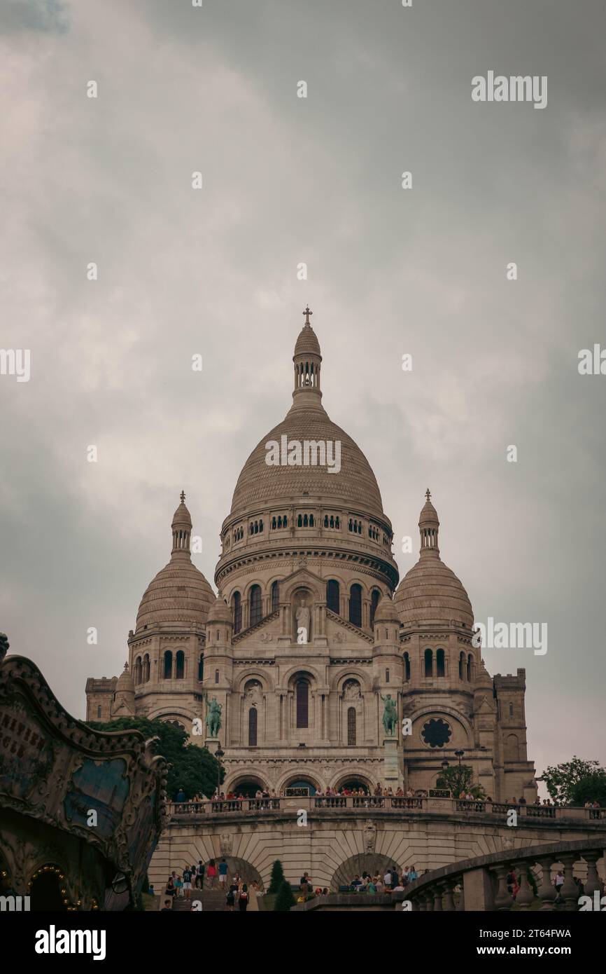 The Basilica of Sacré Coeur de Montmartre Stock Photo