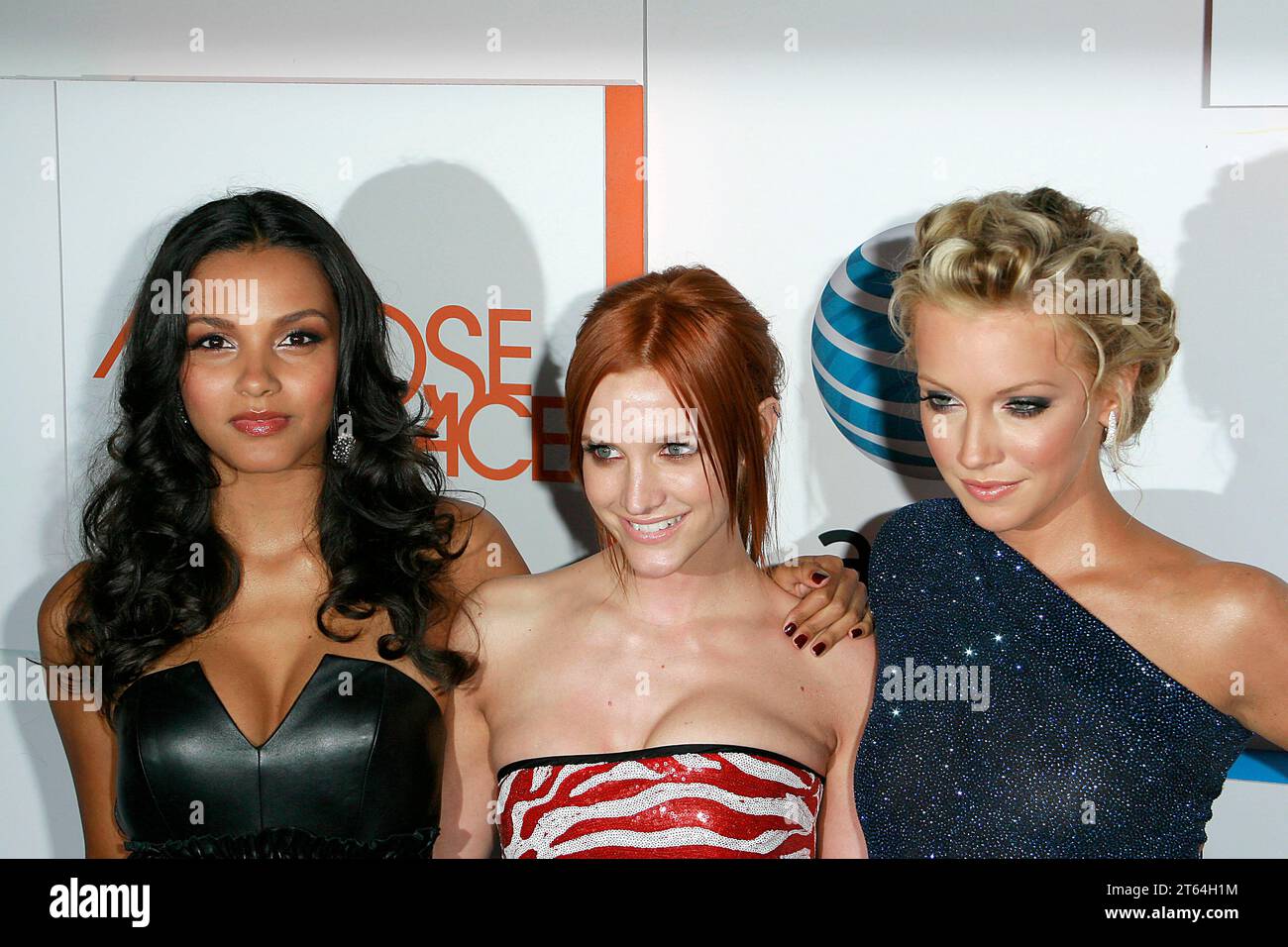 Jessica Lucas, Ashlee Simpson Wentz and Katie Cassidy at the CW and At&T's 'Melrose Place' Premiere Party - Arrivals held at the corner of Melrose Place and Melrose Avenue in West Hollywood, CA August 22, 2009. Photo Credit: Joseph Martinez / Picturelux Stock Photo