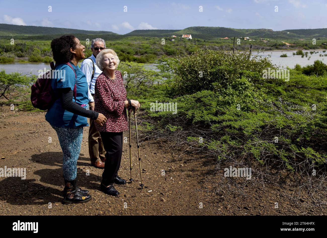 WILLEMSTAD - 08/11/2023, Princess Beatrix visits the Rif St. Marie ...