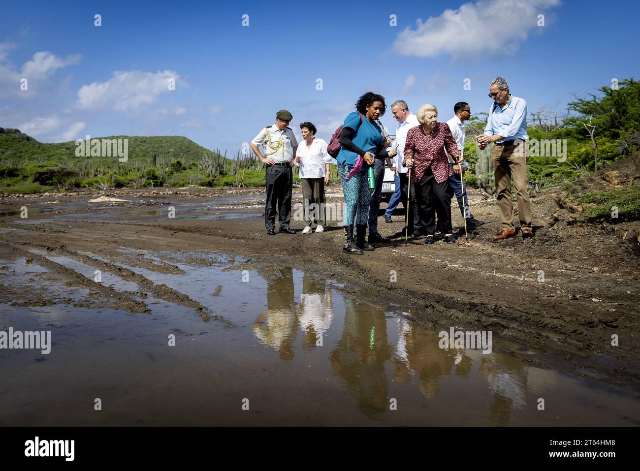 WILLEMSTAD - 08/11/2023, Princess Beatrix visits the Rif St. Marie ...