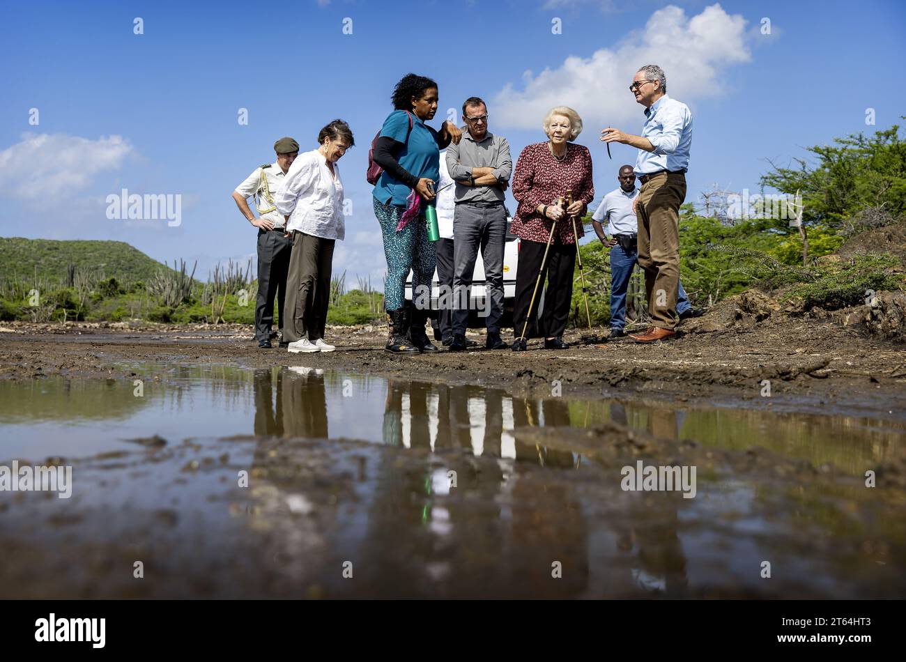 WILLEMSTAD - 08/11/2023, Princess Beatrix visits the Rif St. Marie ...