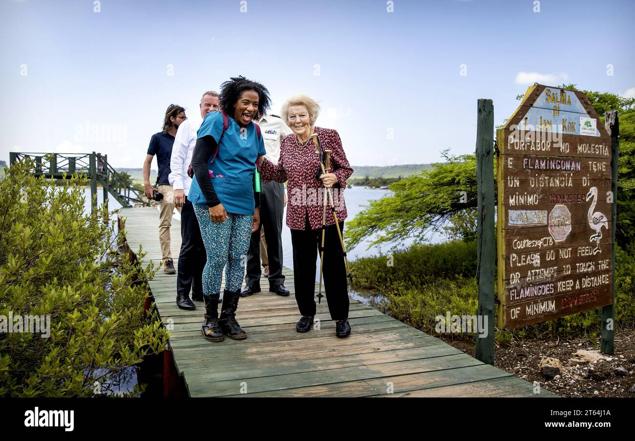 WILLEMSTAD - 08/11/2023, Princess Beatrix visits the Rif St. Marie ...