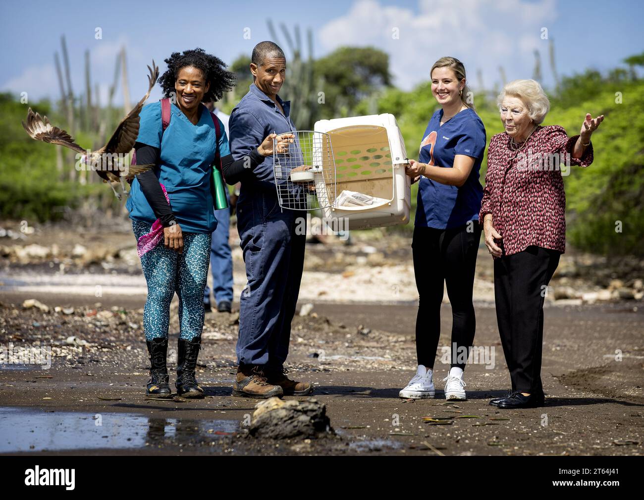 WILLEMSTAD - 08/11/2023, Princess Beatrix visits the Rif St. Marie ...