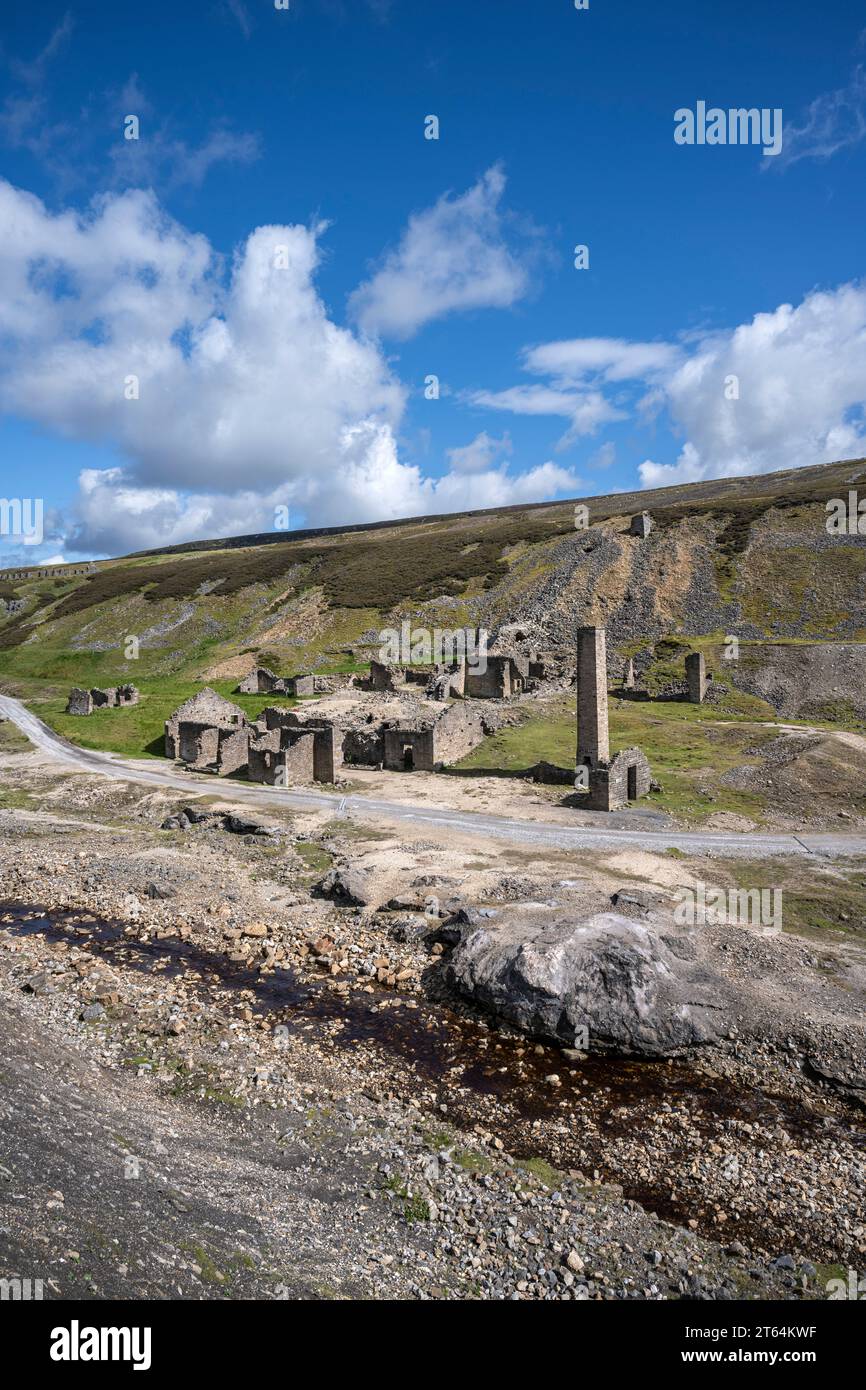 The Remains Of The Abandoned Old Gang Lead Mine Smelt Mill In Swaledale 