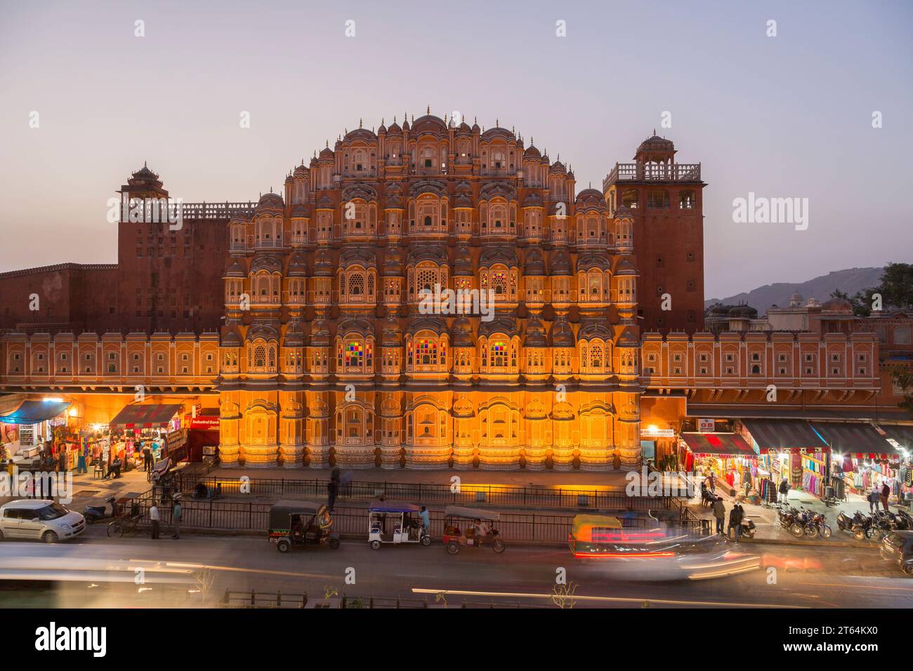 Hawa Mahal, der Palast der Winde, Jaipur, Rajasthan, Indien Stock Photo ...