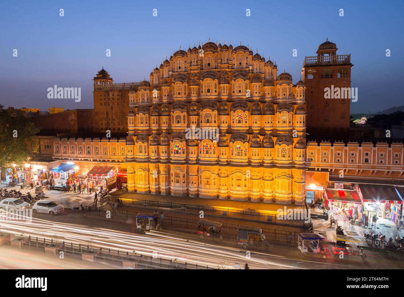 Hawa Mahal, der Palast der Winde, Jaipur, Rajasthan, Indien Stock Photo ...