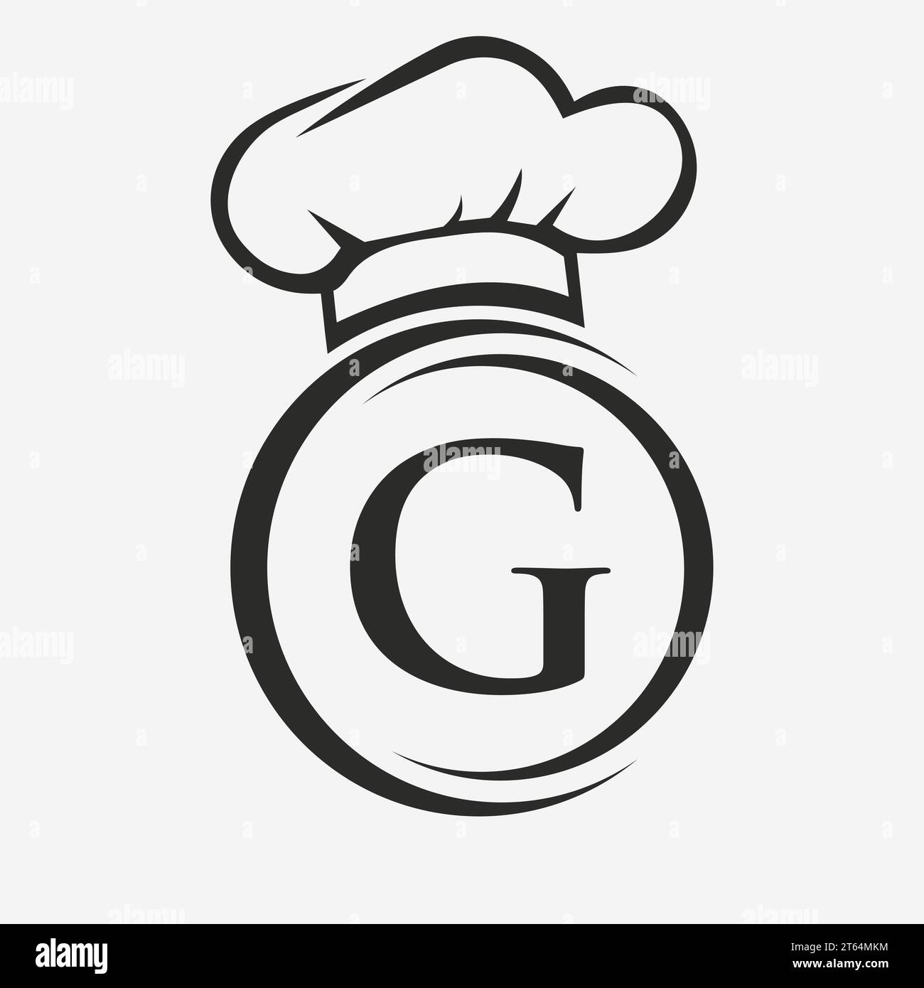 Letter G Restaurant Logo Template. Restaurant Logo Concept with Chef ...